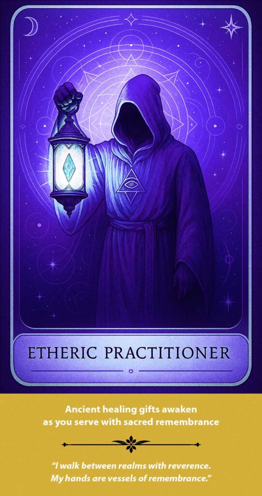 Etheric Practitioner card from The Soulstream Codex deck